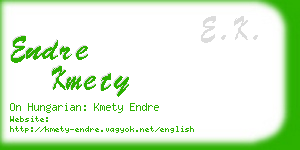 endre kmety business card